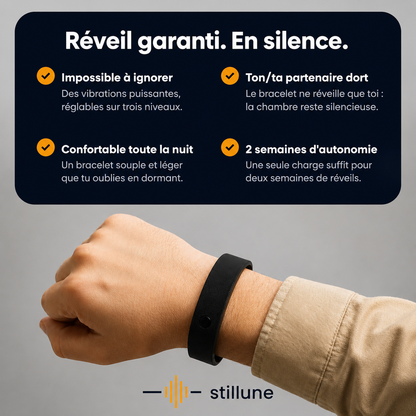 Stillune™ | Bracelet Réveil Silencieux